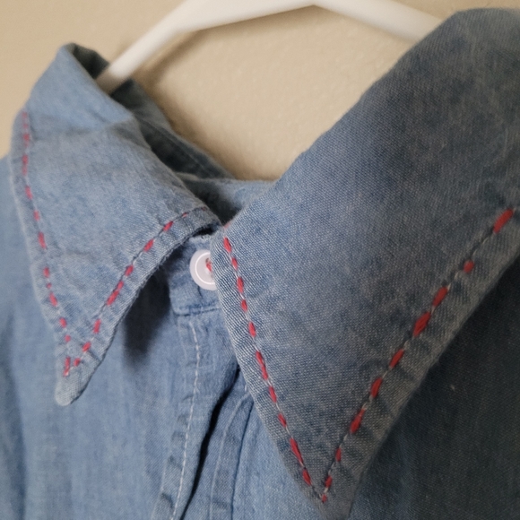 Big Mac JCPenny Denim Plus Size XXL Embroidered Button DownVintage - Picture 6 of 7